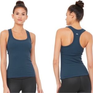 ALO Yoga Blue Tank Top